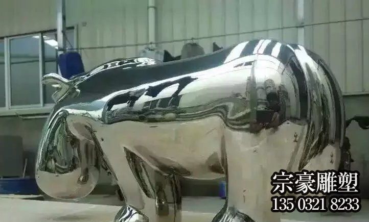 鏡面不銹鋼河馬雕塑 鏡面不銹鋼河馬雕塑